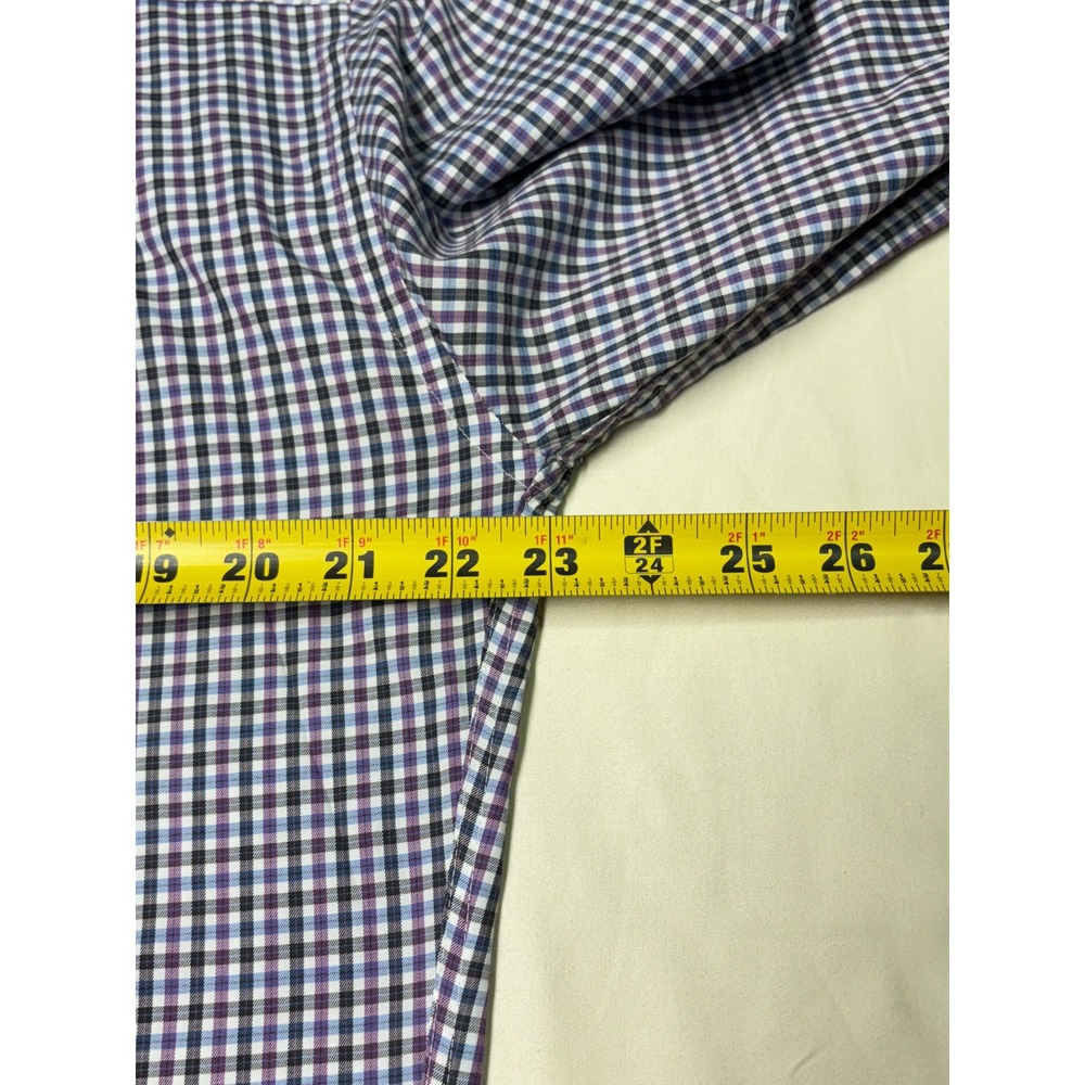 Peter Millar Mens Medium Checkered Button Down Lo… - image 8